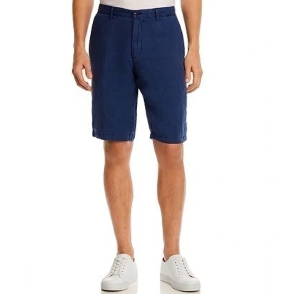 HUGO BOSS Rigan Regular Fit Linen Shorts